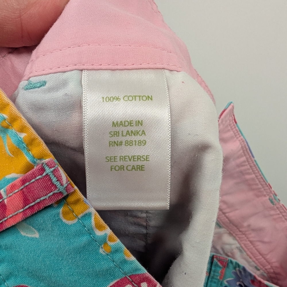 Lilly Pulitzer Sippin & Trippin-Callahan Seahorses Shorts Women's Size 8 - Picture 4 of 5